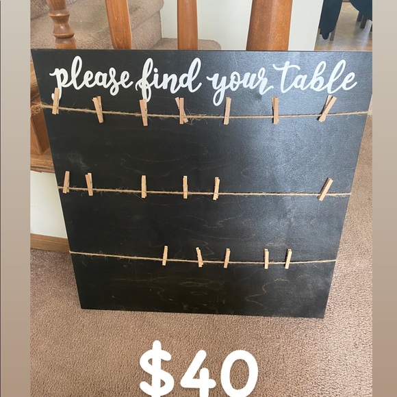 Wood Wedding Seating Chary - Picture 1 of 1